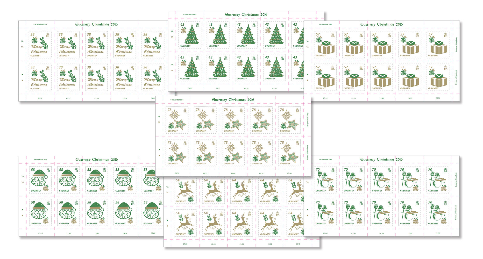 Sheets of 10